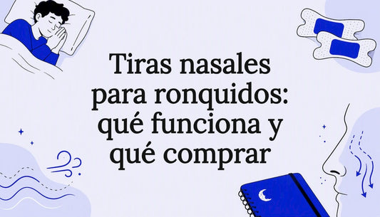 Ilustración creativa y atractiva para la portada de tiras nasales antirronquidos