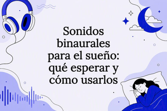 Ilustración creativa para portada inspirada en sonidos binaurales y el descanso