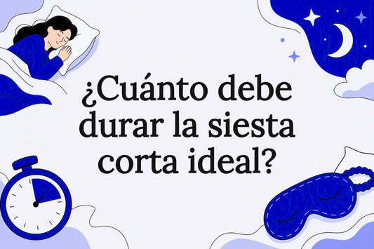 Ilustración decorativa para título que representa siestas cortas