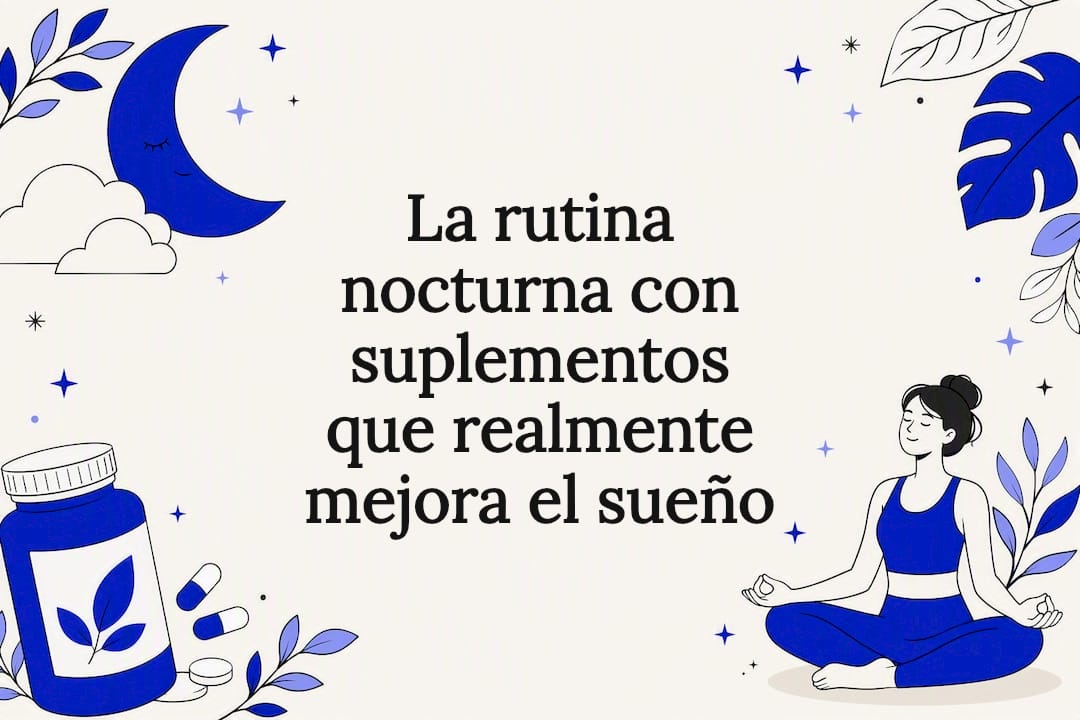 Ilustración decorativa para la portada de un artículo sobre la rutina del sueño