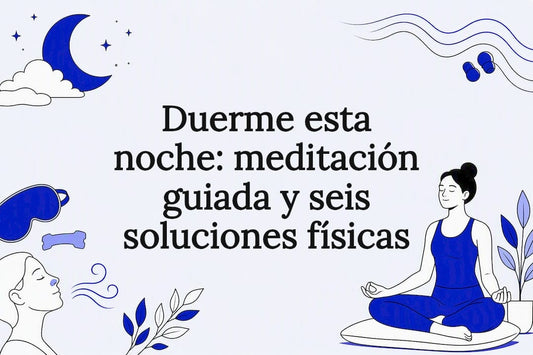 Ilustración decorativa sobre meditación y descanso