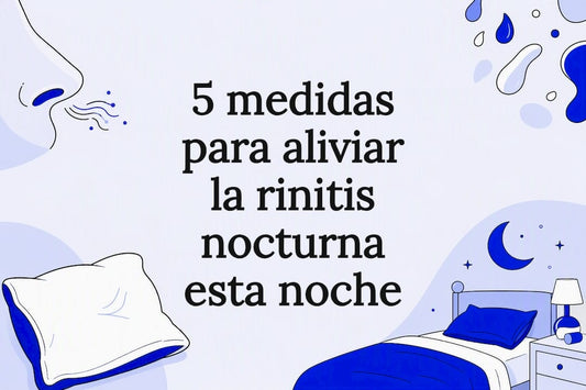 Ilustración sobre rinitis nocturna y descanso