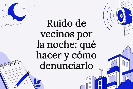 Ilustración sobre el ruido nocturno de los vecinos