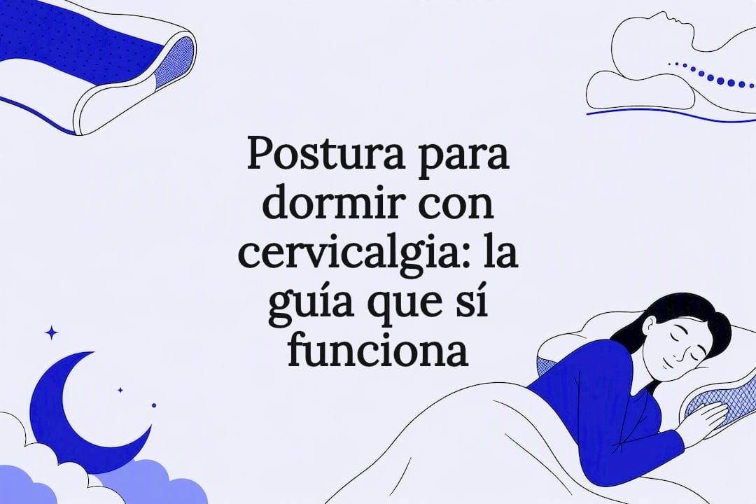 Ilustración sobre la postura y el descanso cervical