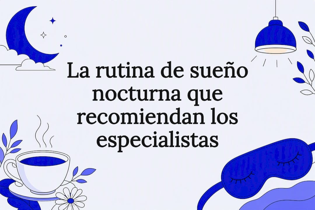 Ilustración decorativa que representa la rutina nocturna