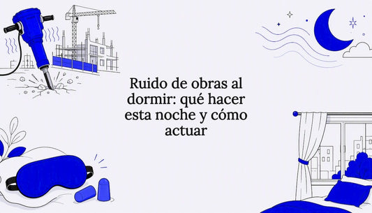 Ilustración sobre cómo dormir con ruido de obras