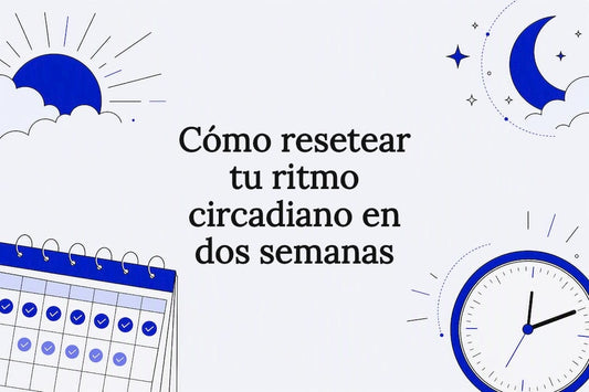 Ilustración decorativa sobre el reajuste del ritmo circadiano
