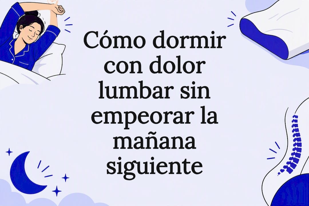 Ilustración sobre el sueño y el dolor lumbar