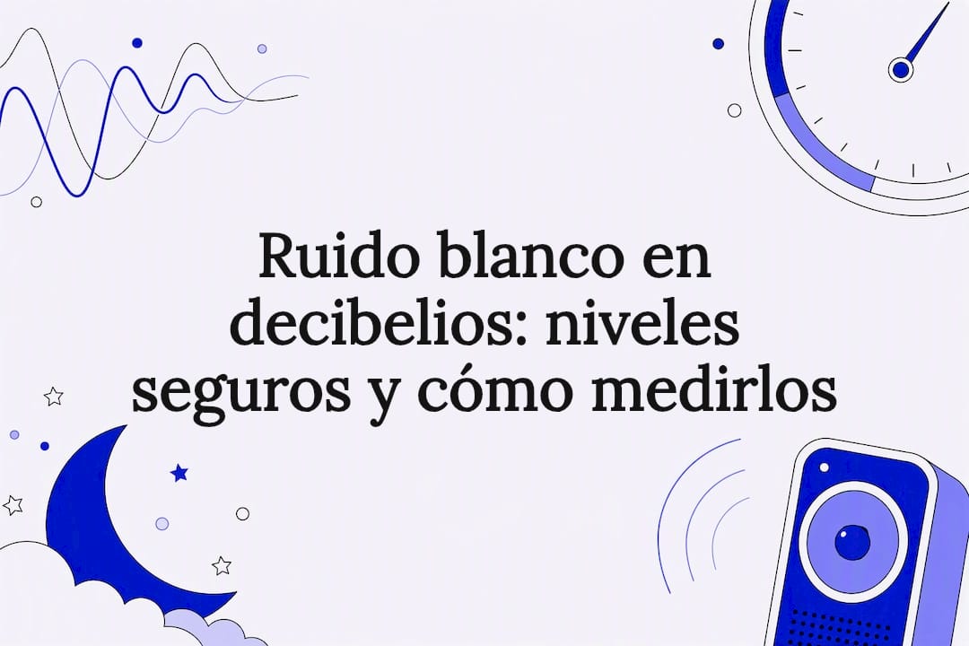 Ilustración editorial referente al ruido blanco seguro