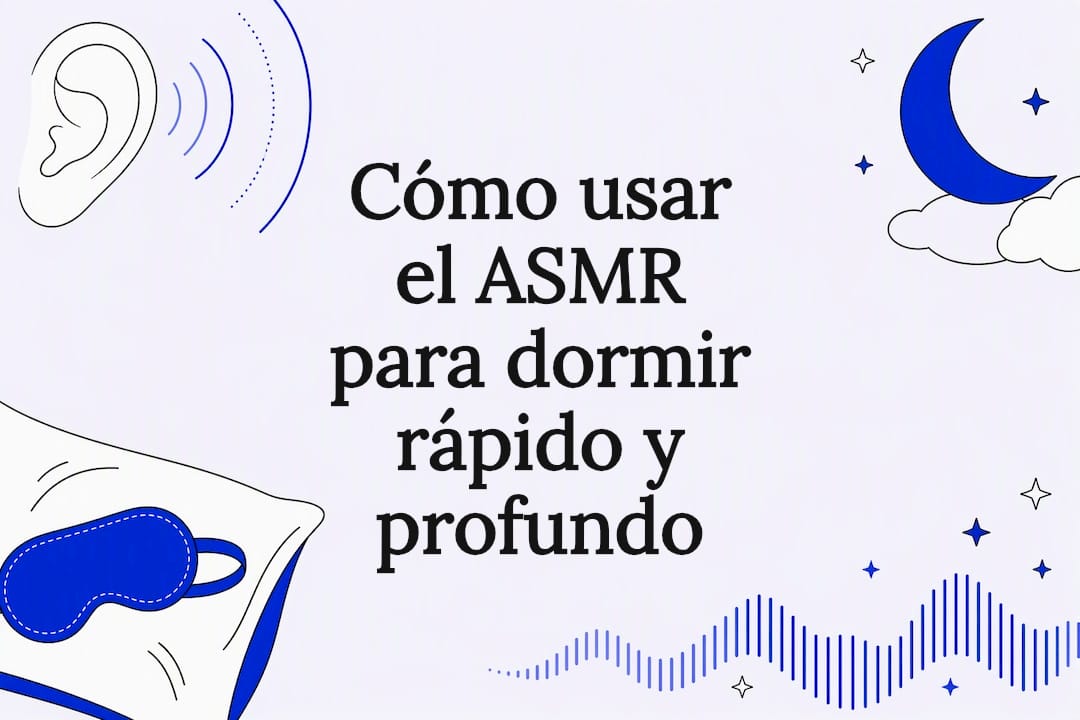 Tarjeta ilustrativa sobre ASMR y sueño