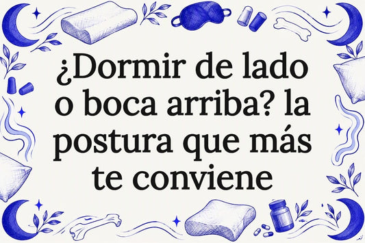 Tarjeta ilustrada con diferentes posturas para dormir